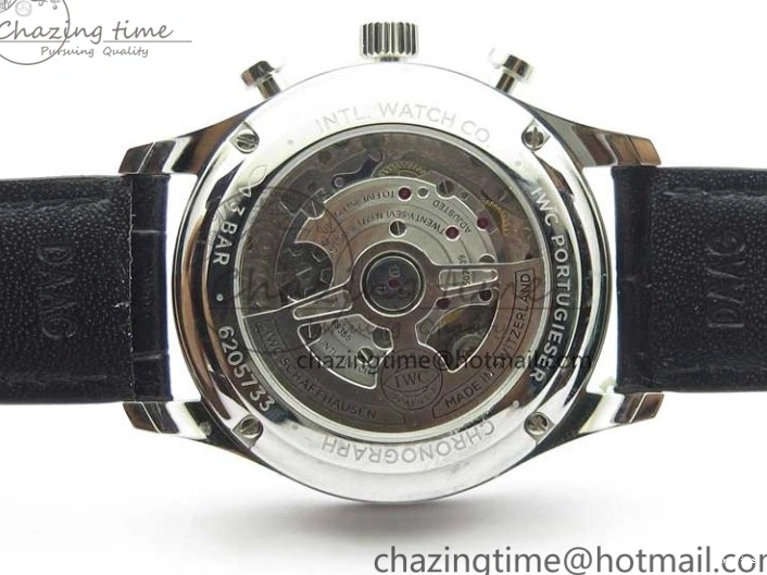 MIROTIME 0724 Timeless Portuguese Chrono IW371606 ZF 1:1 Best Edition Blue Dial on Black Leather Strap A 7099